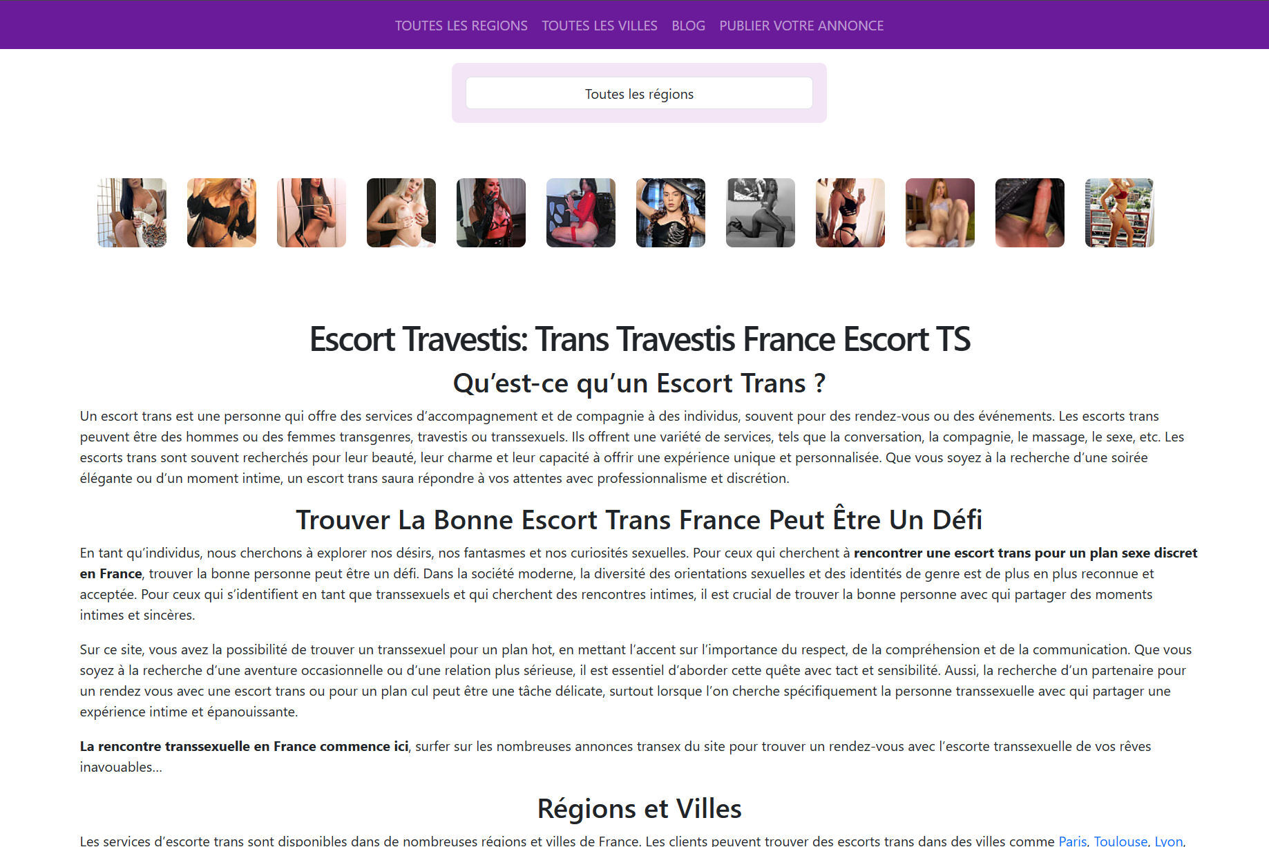 Escort Trans France